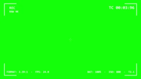 A green screen with white circle on it and black background text animated Stock-Footage 345496363