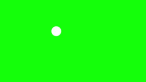 A green screen with white circle on it and an apple logo golf ball in the 库存影片 345496782