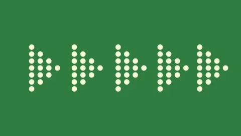 A green screen with white dots on it and animated chromakey background Vidéo 335131656