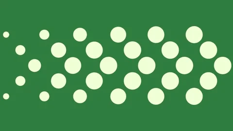 A green screen with white dots on it and background circles animated chromakey Видео 335131660