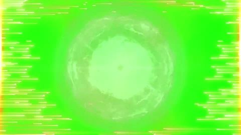 Green screen with white glitch effect Video stock 338004516
