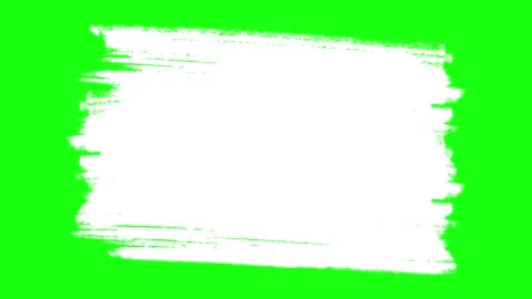 Green screen of white paint brush animation Stock Footage 288718656