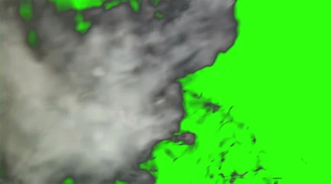 Green screen, white smoke Stock Footage 56365468