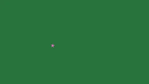 A green screen with white star on it and animated chromakey background style Vidéo 335122465