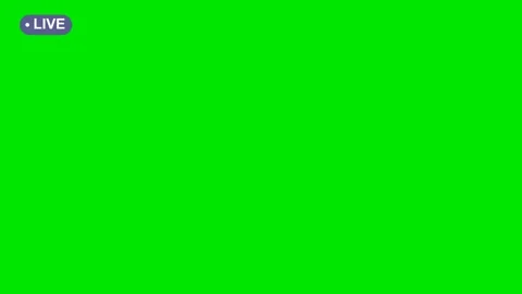 A green screen with the words live on it and animated chromakey background Video stock 346172416