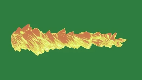 A green screen with yellow flame on it and fire animated chromakey background Video stock 335130332