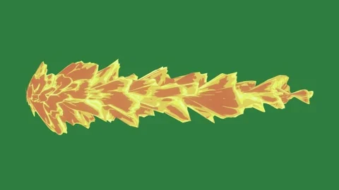 A green screen with yellow leaf and an orange fire on background leaves Видео 335130321