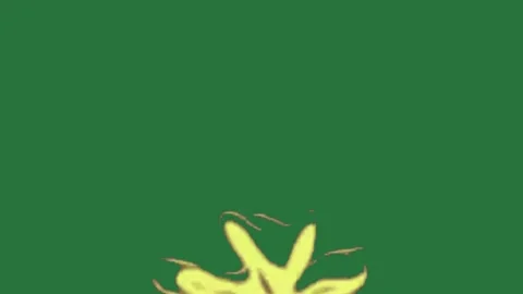 A green screen with yellow leaf on it and bunch of red flowers background Vídeos de archivo 335682549
