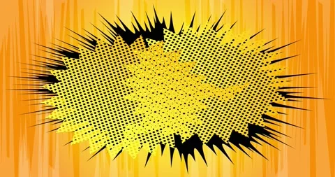 Green Screen Yellow Pop Art Background Stock Footage 167048516