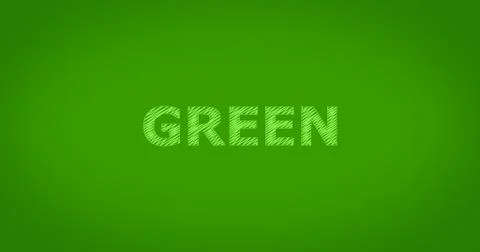 GREEN scribble text Illustrazione stock