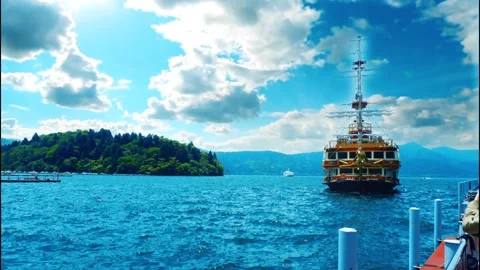 Green sea with blue sky. Stock Footage 142773300