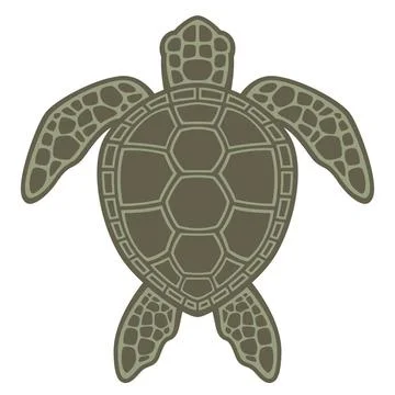 Green Sea Turtle Vector graphic illustration of a Green Sea Turtle. Copyri... Stock Photos
