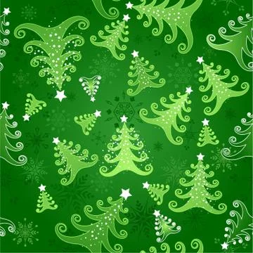Green seamless background Stock Illustration