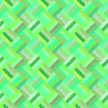 Green seamless diagonal rectangle pattern - mosaic background Stock Illustration