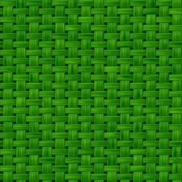 Green seamless fabric texture Stock Illustration