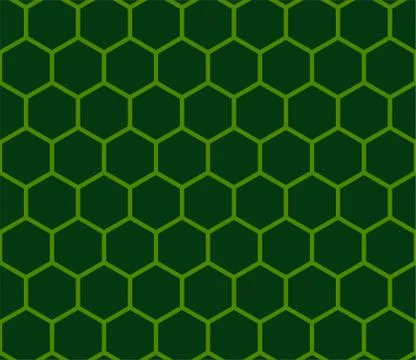 Green Seamless Japanese pattern representing the turtle shell Stock Illustration