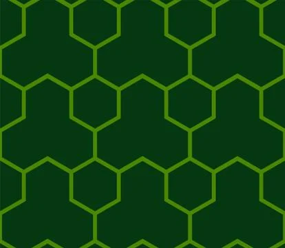 Green Seamless Japanese pattern representing the turtle shell Illustrazione stock