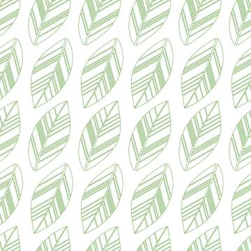 Green seamless leaves Stock Illustration
