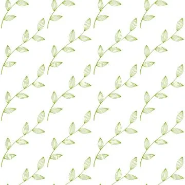 Green seamless leaves Stock Illustration