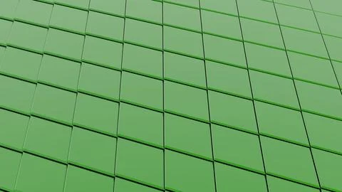 Green Seamless Looping Surface: White Transition Hexagon Relief Stock Photos