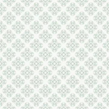 Green seamless pattern with a geometric shapes Stock Illustration