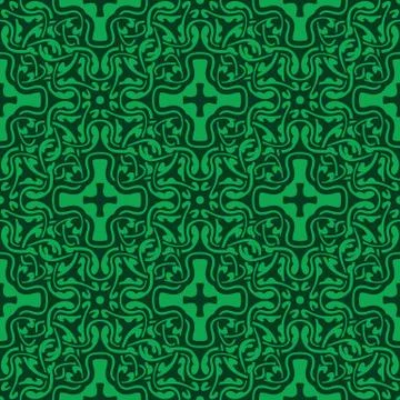 Green seamless pattern Stock Illustration