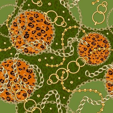 Green seamless pattern Stock Illustration