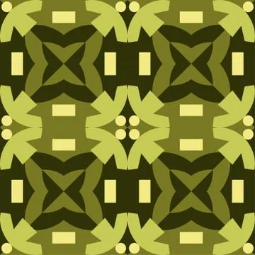 Green seamless pattern made from man figures. イラスト素材