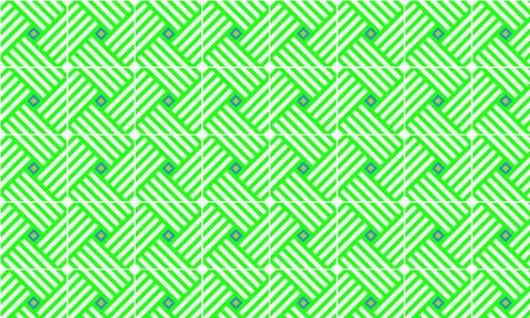 Green Seamless Pattern Vector Illustration. Element. Symmetrical Pattern Stock Illustration