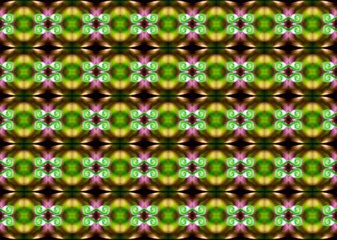 Green seamless repeat pattern illustration Illustrazione stock