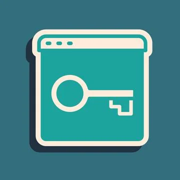 Green Secure your site with HTTPS, SSL icon isolated on green background 库存插图