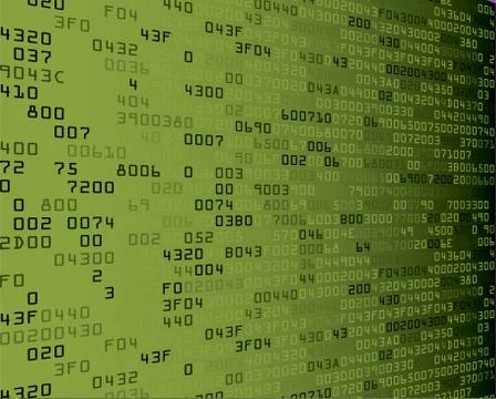 Green security background with HEX-code Stockillustratie