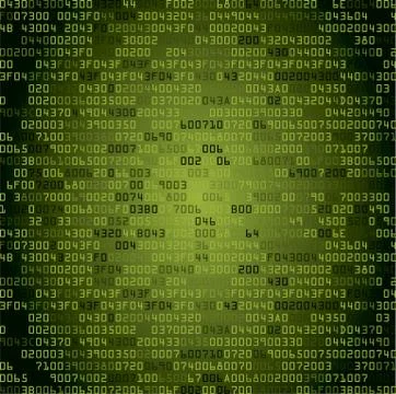 Green security background with HEX-code Stock Illustration