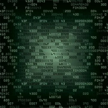 Green security background with HEX-code Stock Illustration