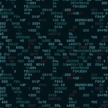 Green security background with HEX-code Stock Illustration