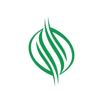 Green seed logo, germinating seed, sprouting icon Stock Illustration