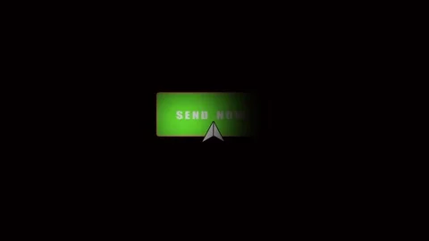 Green " SEND NOW" Button with a Cursor Hovering Over It on a animated Black.. Stock Footage 321454248