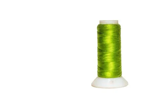 Green Sewing Thread Spool Stock Photos