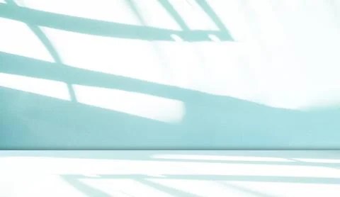 Green Shadow Backdrop Background Product 3d Bg Light Leaf Wall Illustrazione stock