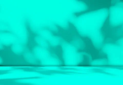 Green Shadow Backdrop Background Product 3d Bg Light Leaf Wall Podium Illustrazione stock