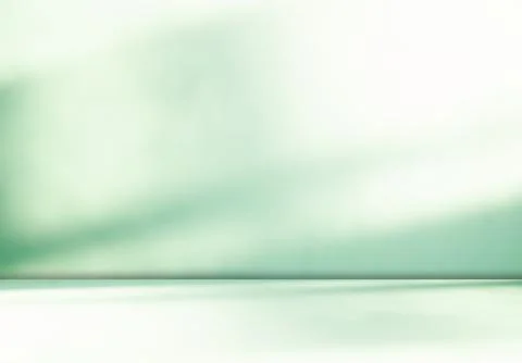 Green Shadow Background Studio Room Photo Empty Gradient Leaf Floor Wall Stock Photos