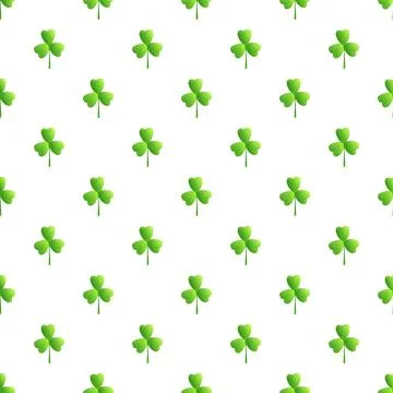 Green shamrock clover pattern commemorating saint patrick's day Stock Illustration