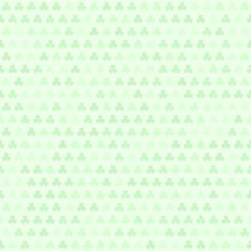 Green shamrock pattern. Seamless vector Stock Illustration