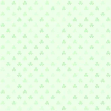 Green shamrock pattern. Seamless vector Illustrazione stock