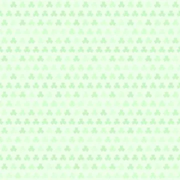 Green shamrock pattern. Seamless vector Illustrazione stock