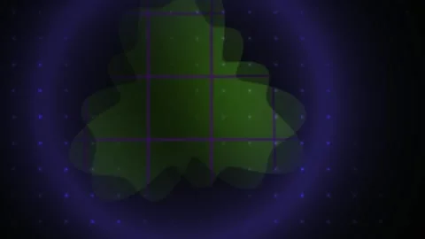 Green Shape Abstract Technology Background with Glowing Blue Circle for Vis.. 스톡 동영상 343722576