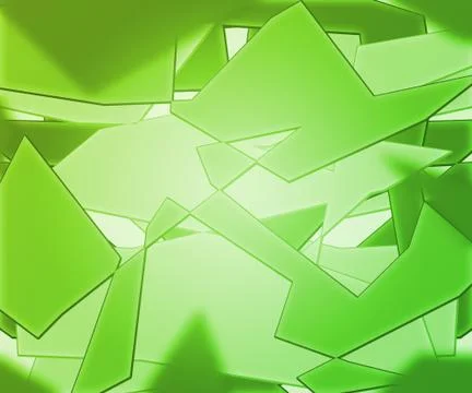 Green shapes Stock Illustration