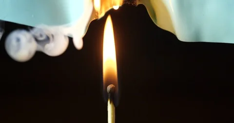 Green sheet of polyvinyl chloride burning out 스톡 동영상 123647765
