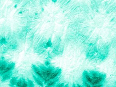 Green Shibori Pattern. Vintage Zigzag Print. Stock Illustration