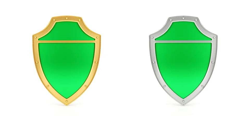 Green shield Stock Illustration